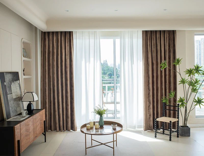 Perdeau de catifea cu model de marmură și laminat