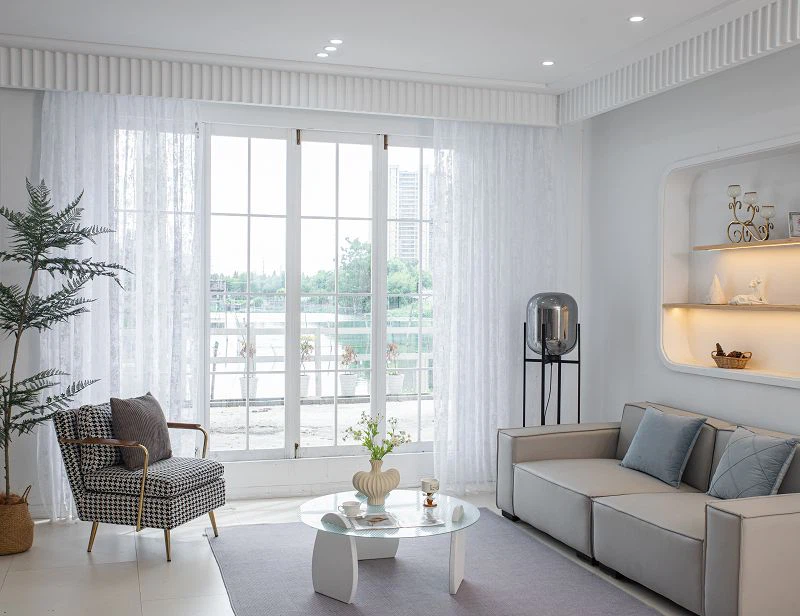 Ecran de fereastră solid tricotat Warp